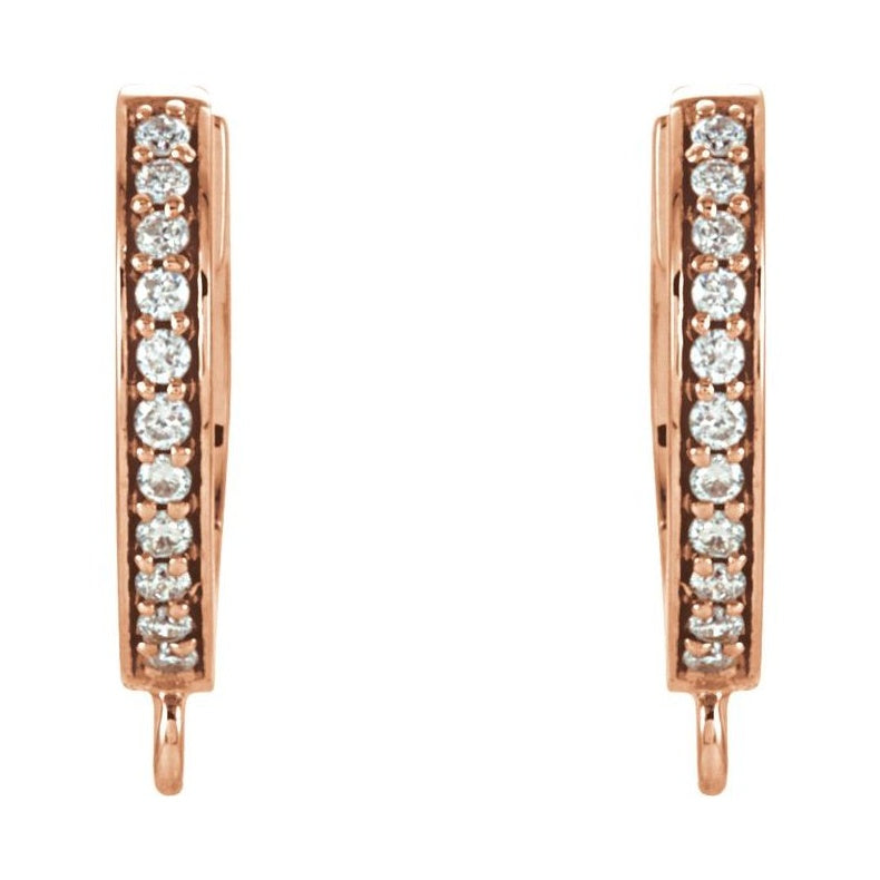 Accented Click-In Hoop Earring Top