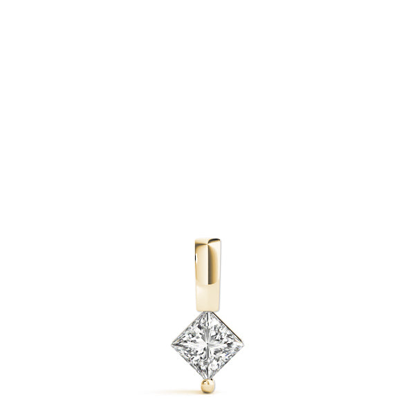 18K Yellow Gold 0.75 ct Diamond Solitaire Pendant