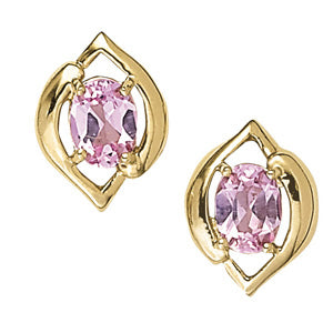 Oval Diamond Single Earring