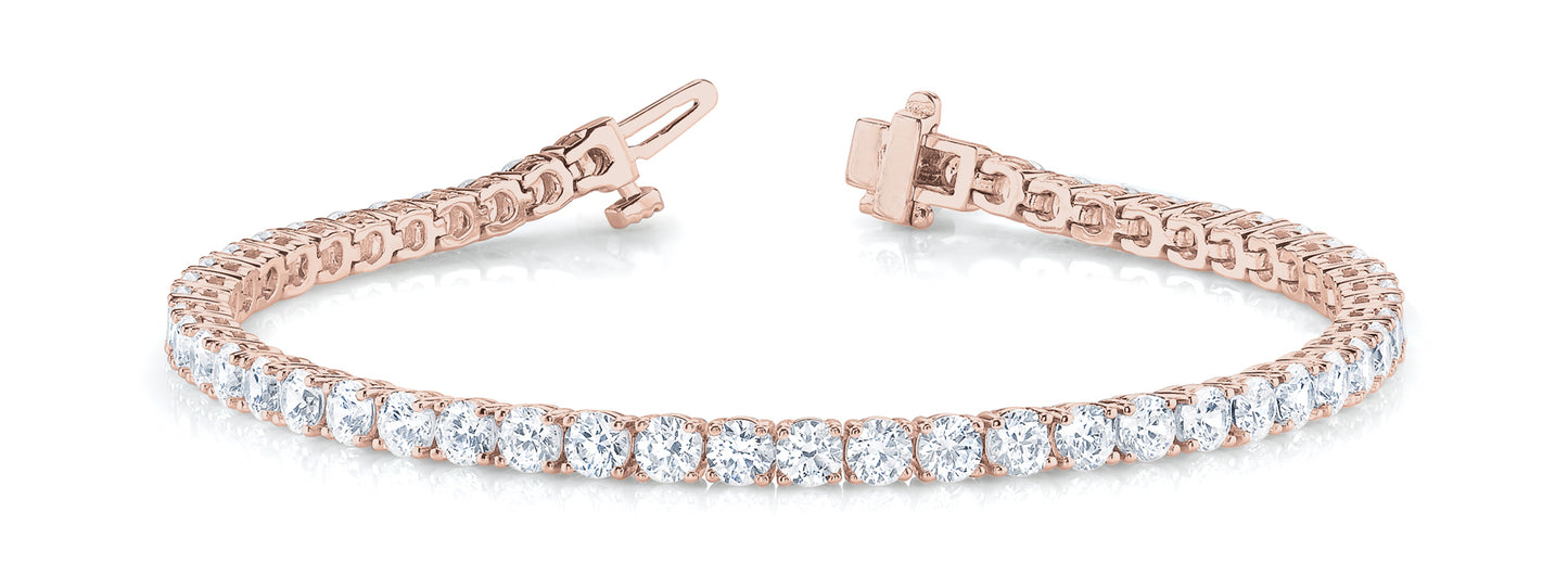 18K Rose Gold Diamond Fashion Bracelet