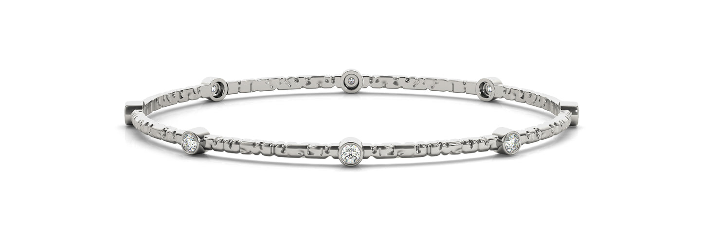 Diamond Round Traditional Bangle