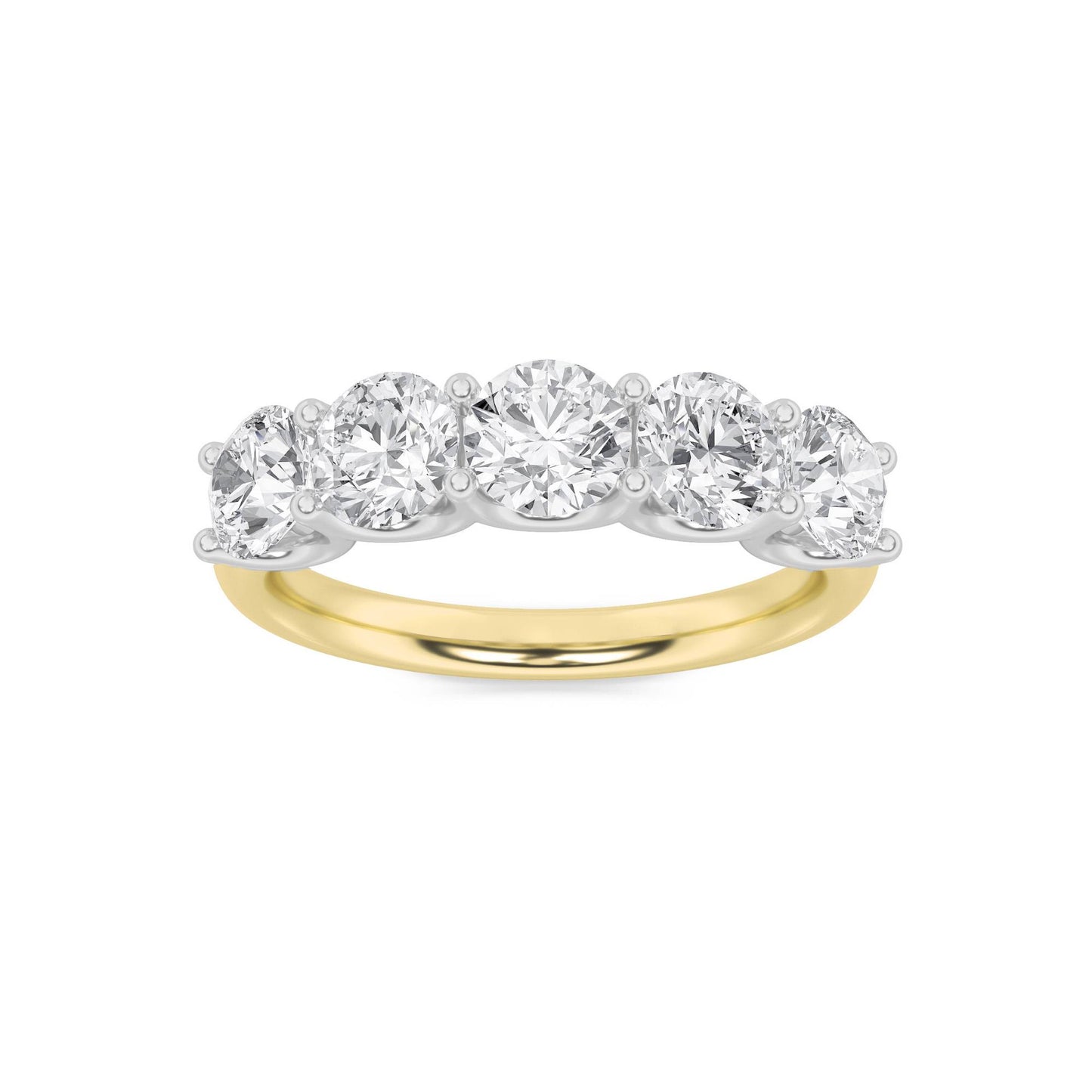 14K White Gold Lab Diamond Anniversary Ring 2ctw G+VS+
