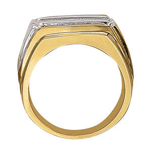 Mens Diamond Channel Band Ring