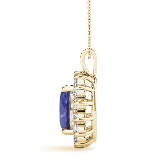 14K Yellow Gold Diamond Fashion Pendant