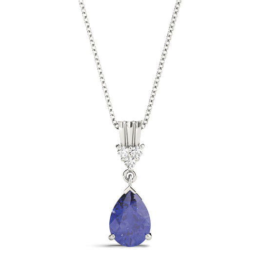 14K White Gold Diamond Cluster Pendant
