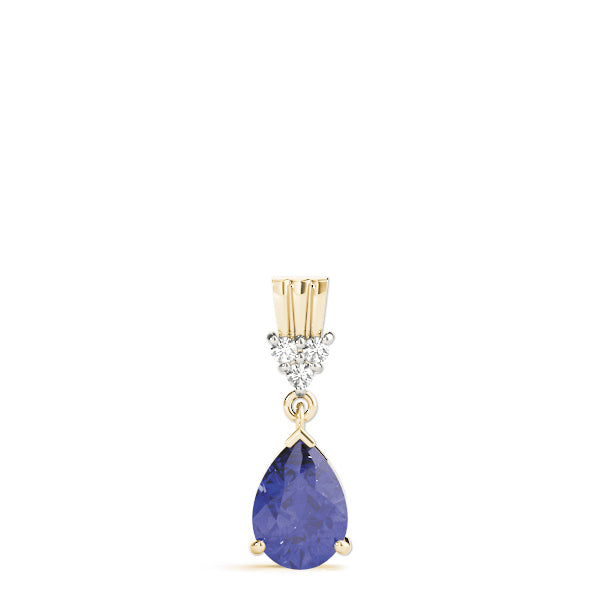 14K Yellow Gold Diamond Fashion Pendant