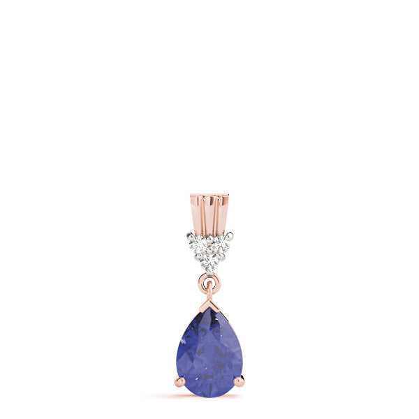 18K Rose Gold Diamond Fashion Pendant