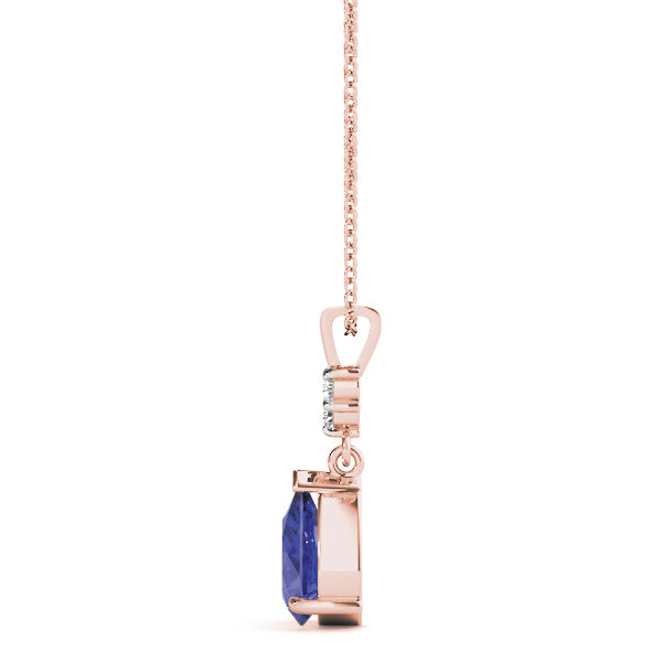 18K Rose Gold Diamond Fashion Pendant