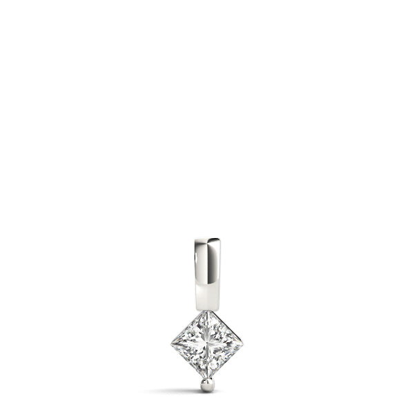14K Gold 0.75CT Square Diamond Pendant