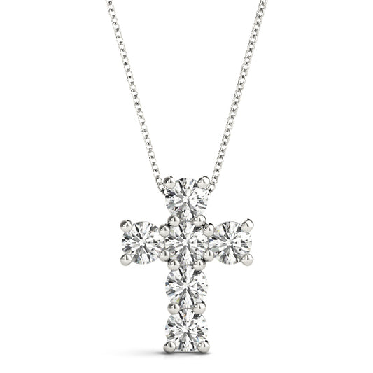 Diamond Religious Cross Pendant