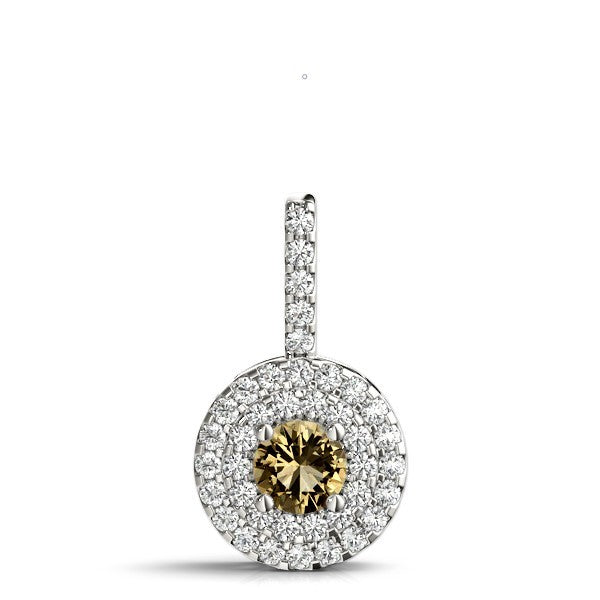 Round Diamond Halo Pendant