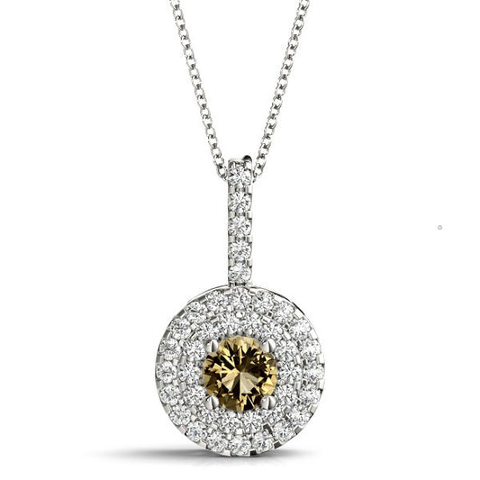 Diamond Halo Pendant