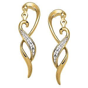 Diamond Round Earrings Jacket