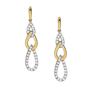 Multi-Diamond Round Fashion Earrings