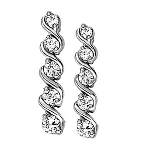 Diamond Journey Round Stud Earrings
