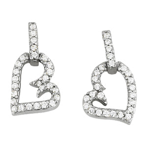 14K Diamond Round Fashion Earrings