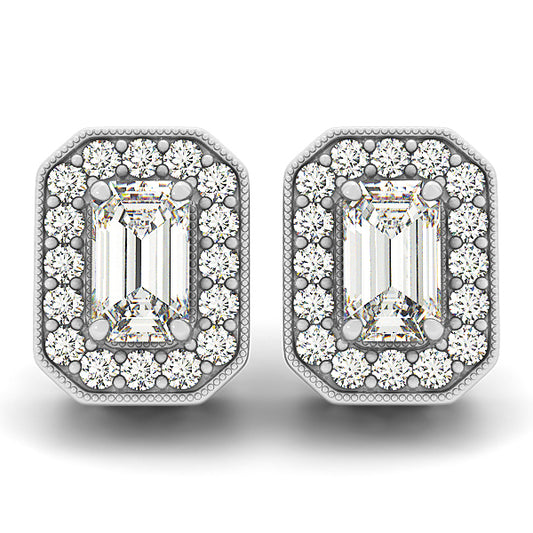 Multi-Diamond Halo Earring Collection