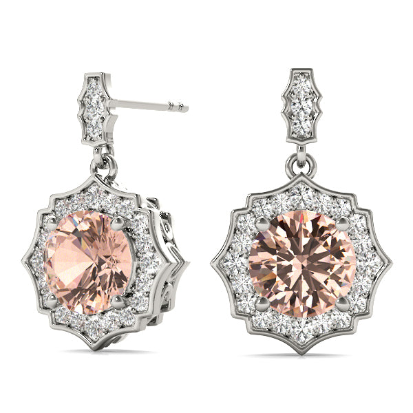 Round Diamond Earrings
