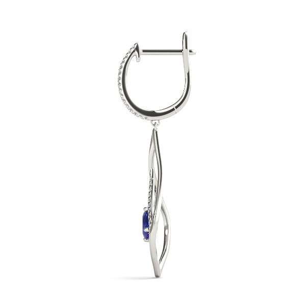 Multi-Diamond Oval Earring Set