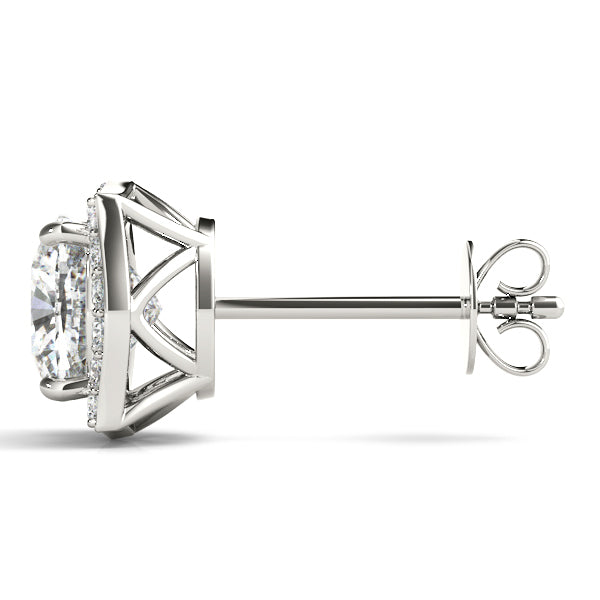 Multi-Diamond Halo Fashion Earrings