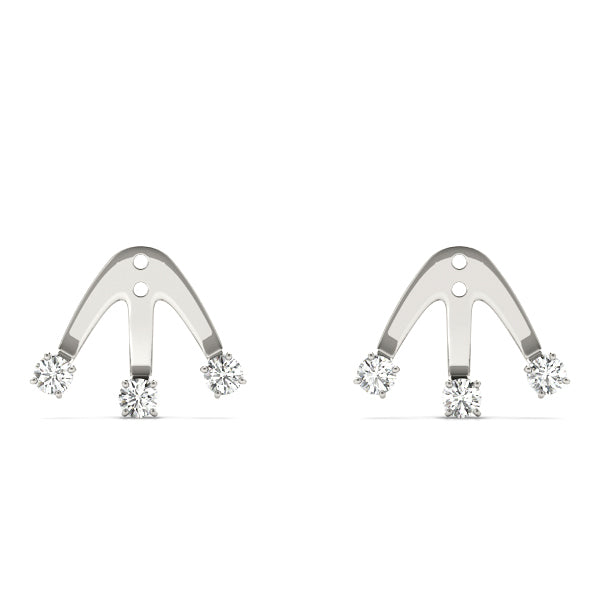 Diamond 3 Stone Earring Jackets