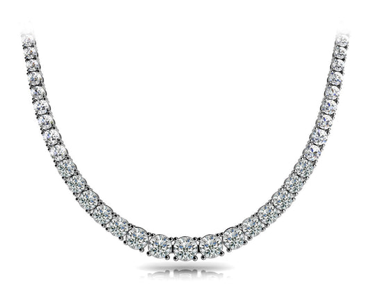 Diamond Multi-Stone Graduated Necklace