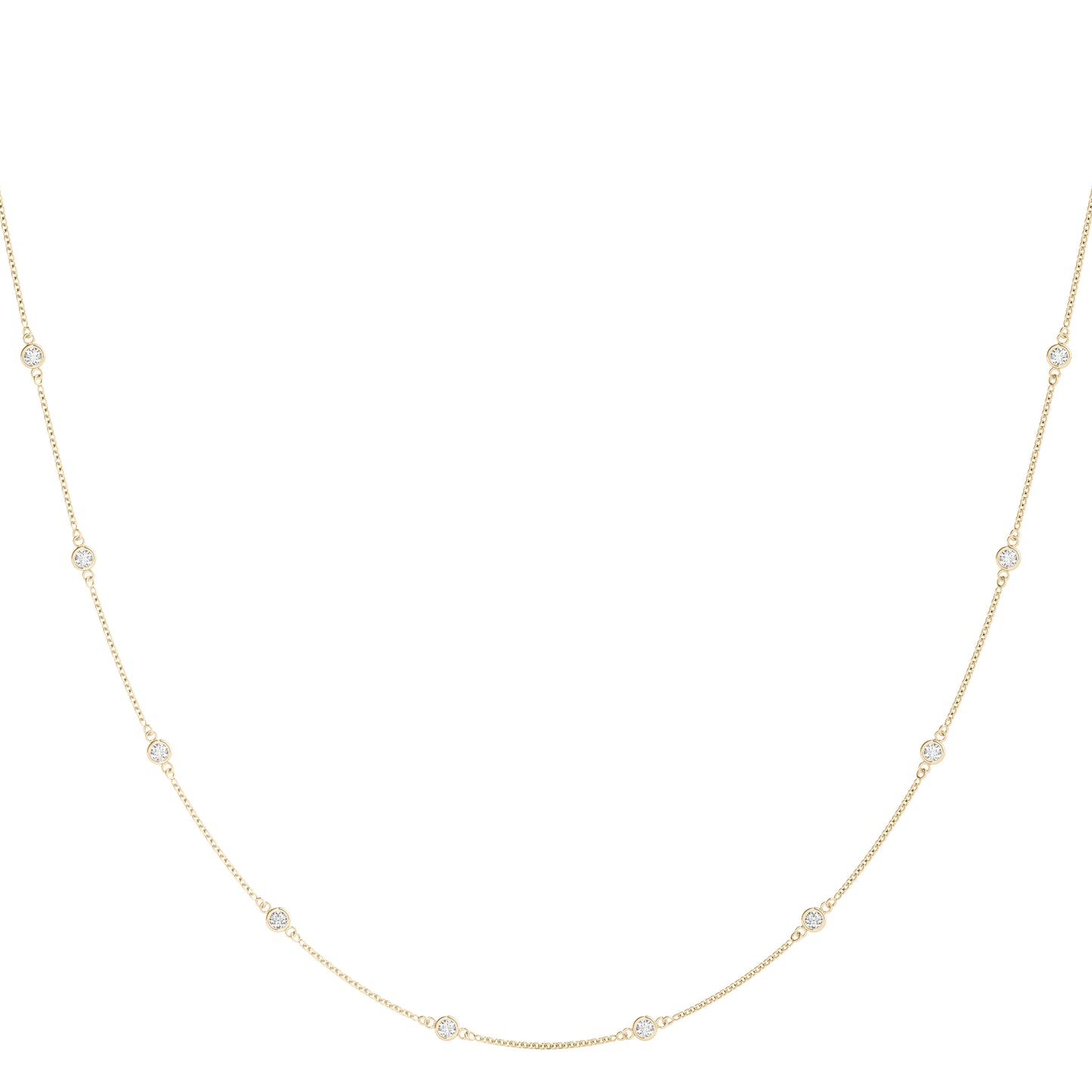 14K Yellow Gold 1.25ctw Round Diamond Pendant