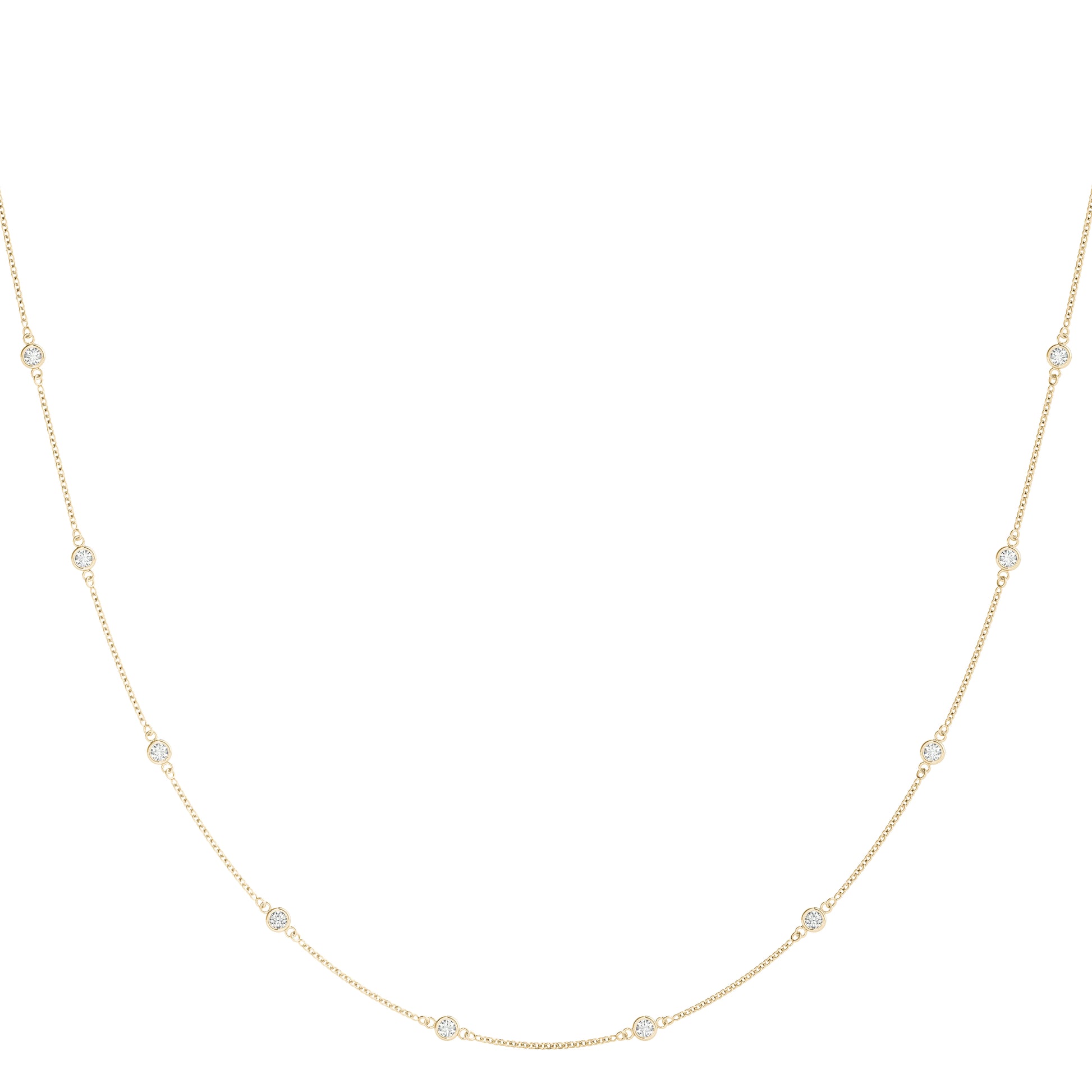 14K Yellow Gold 1.25ctw Round Diamond Pendant