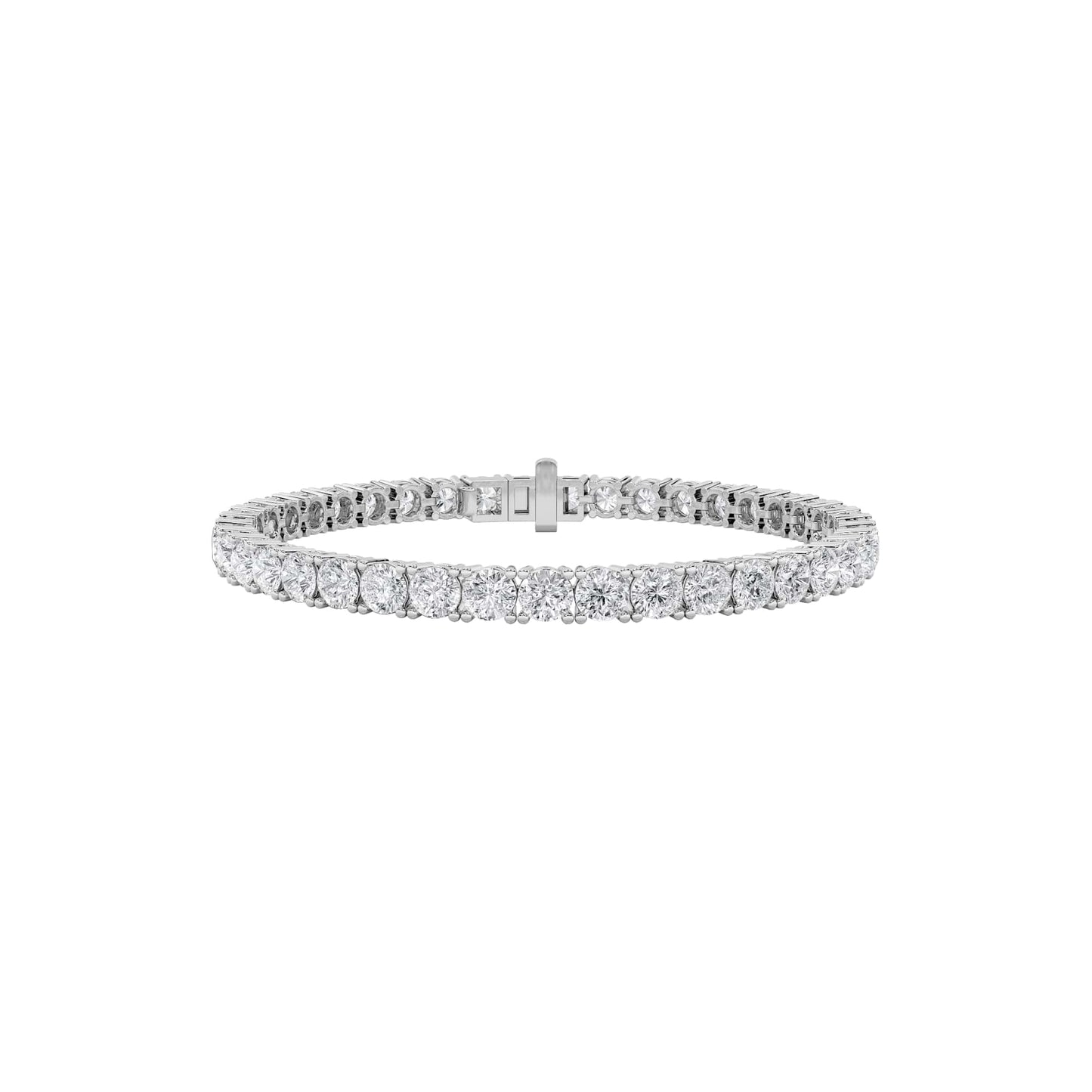 11Cttw Round Shaped Lab Grown Diamond (F/VS) Classic Tennis Bracelet in 14K Gold