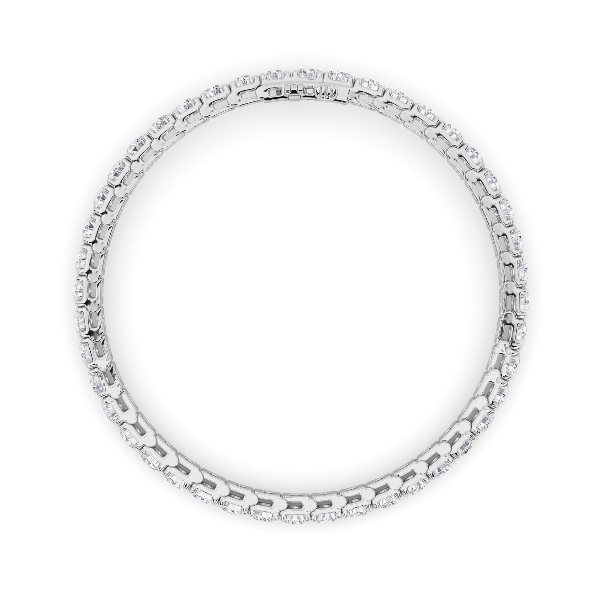 10.25Cttw Round Shaped Lab Grown Diamond (F/VS)  Bracelet in 14K Gold