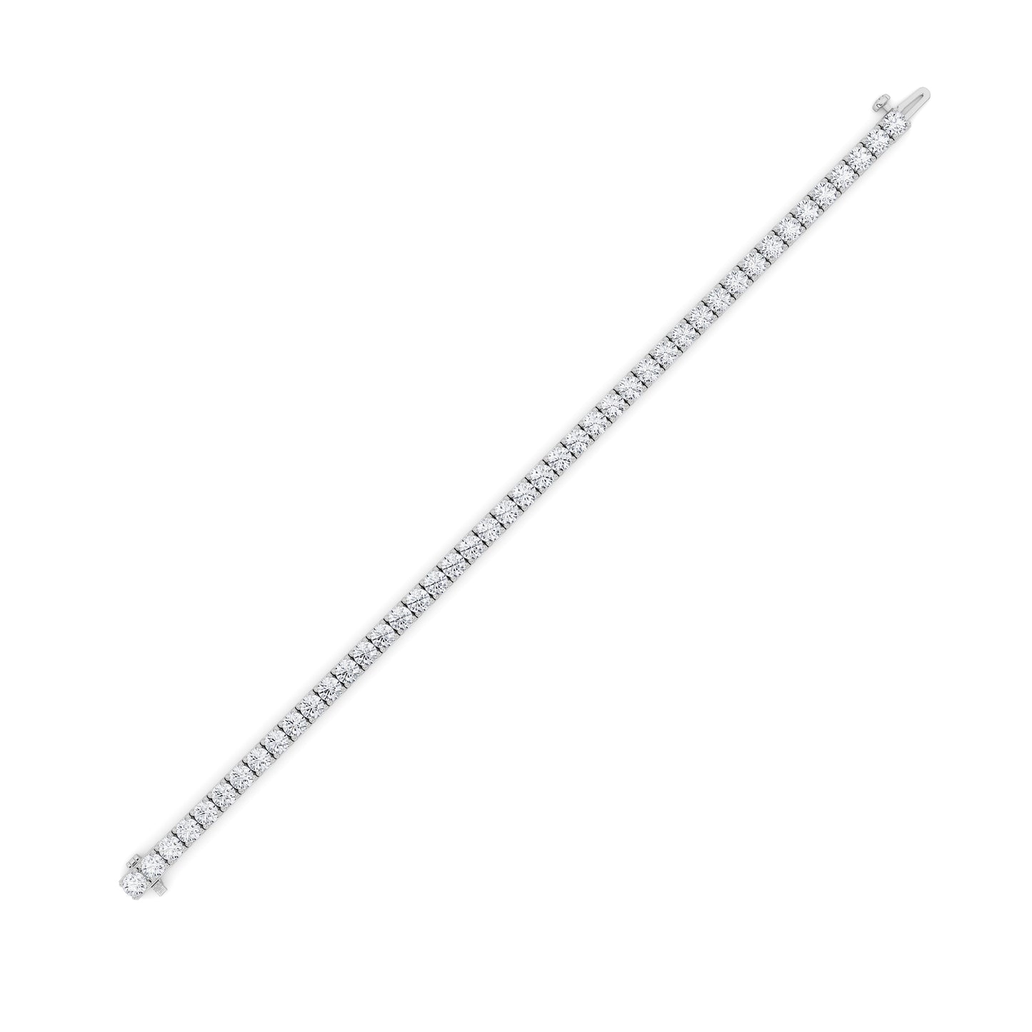 10.25Cttw Round Shaped Lab Grown Diamond (F/VS)  Bracelet in 14K Gold