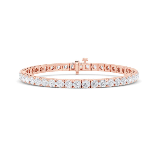 10.25Cttw Round Shaped Lab Grown Diamond (F/VS)  Bracelet in 14K Gold