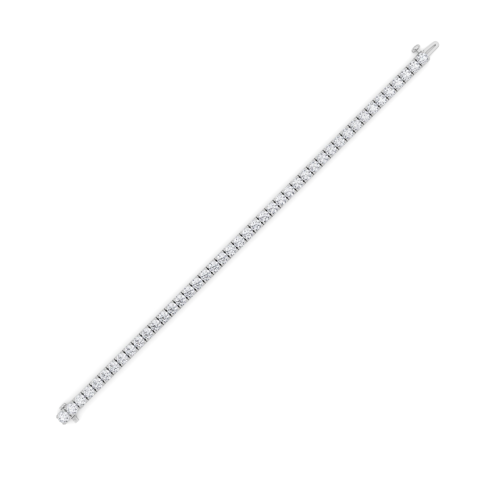 8Cttw Round Shaped Lab Grown Diamond (F/VS)  Bracelet in 14K Gold