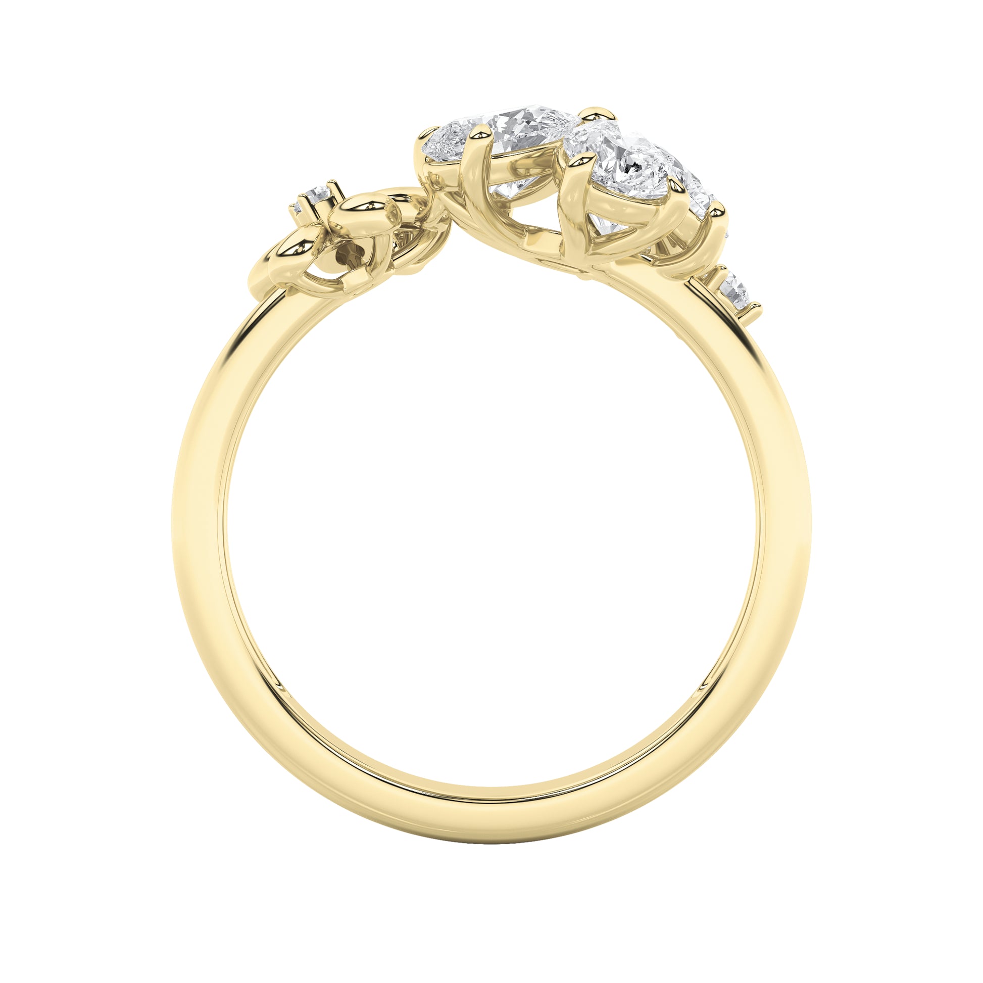 5.4Cttw Pear Shaped Lab Grown Diamond (F/VS)  Bracelet in 14K Gold - Size 6