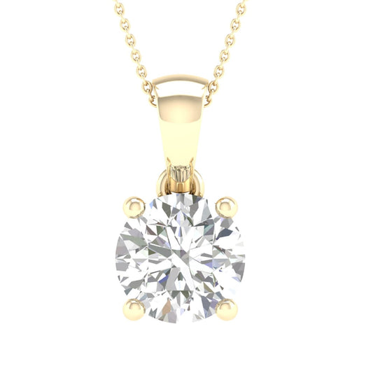 10K 0.50CT Certified Lab Grown Diamond Pendant