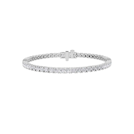 8Cttw Round Shaped Lab Grown Diamond (F/VS) Tennis Bracelet in 14K Gold