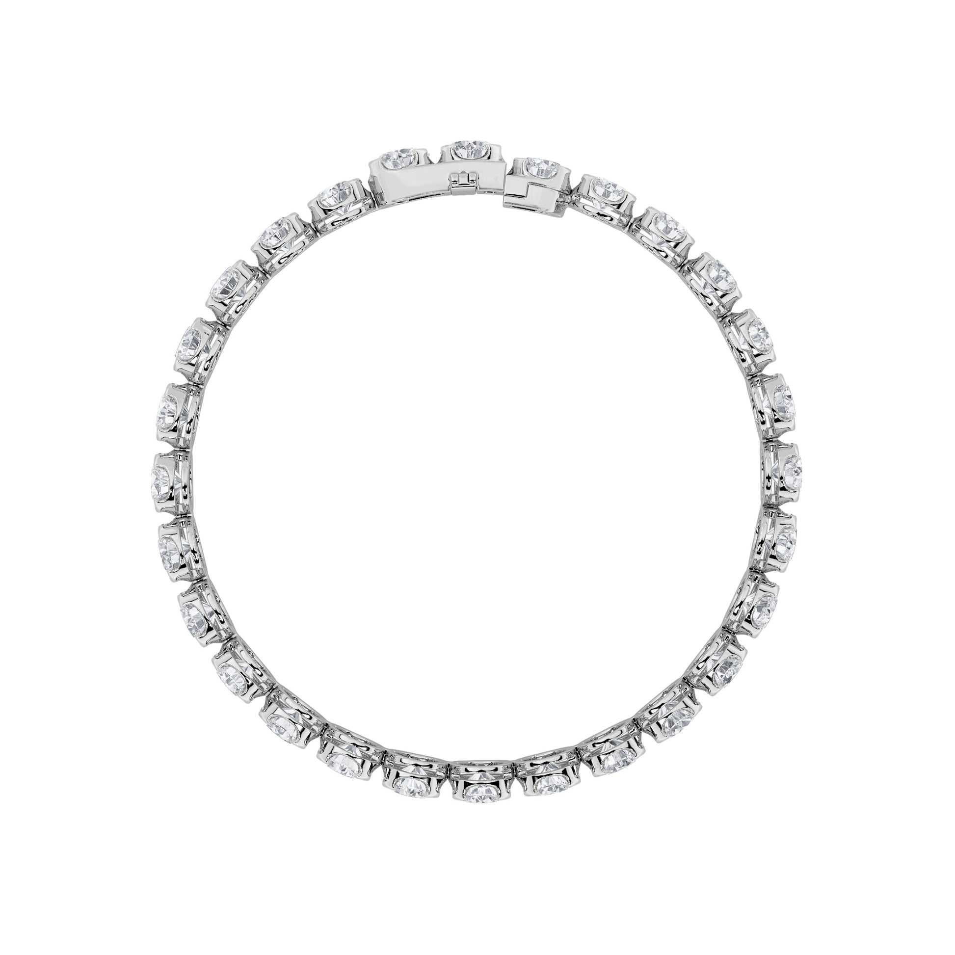 6Cttw Round Shaped Lab Grown Diamond (F/VS)  Bracelet in 14K Gold