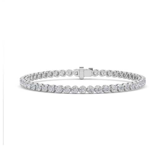 8Cttw Round Shaped Lab Grown Diamond (F/VS)  Bracelet in 14K Gold