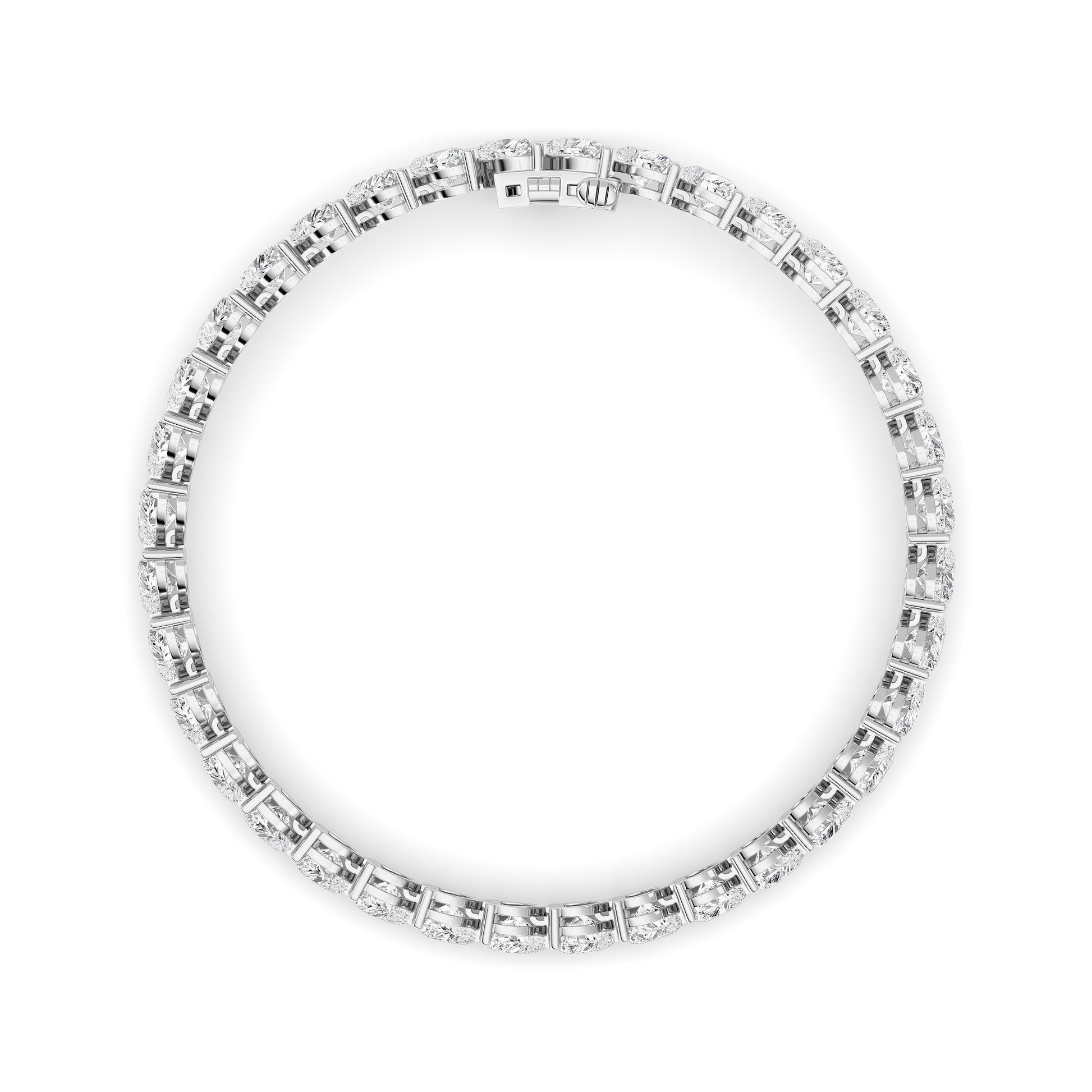 Heart Lab Grown Diamond (F/VS ) Bracelet Bracelet in 14K Gold