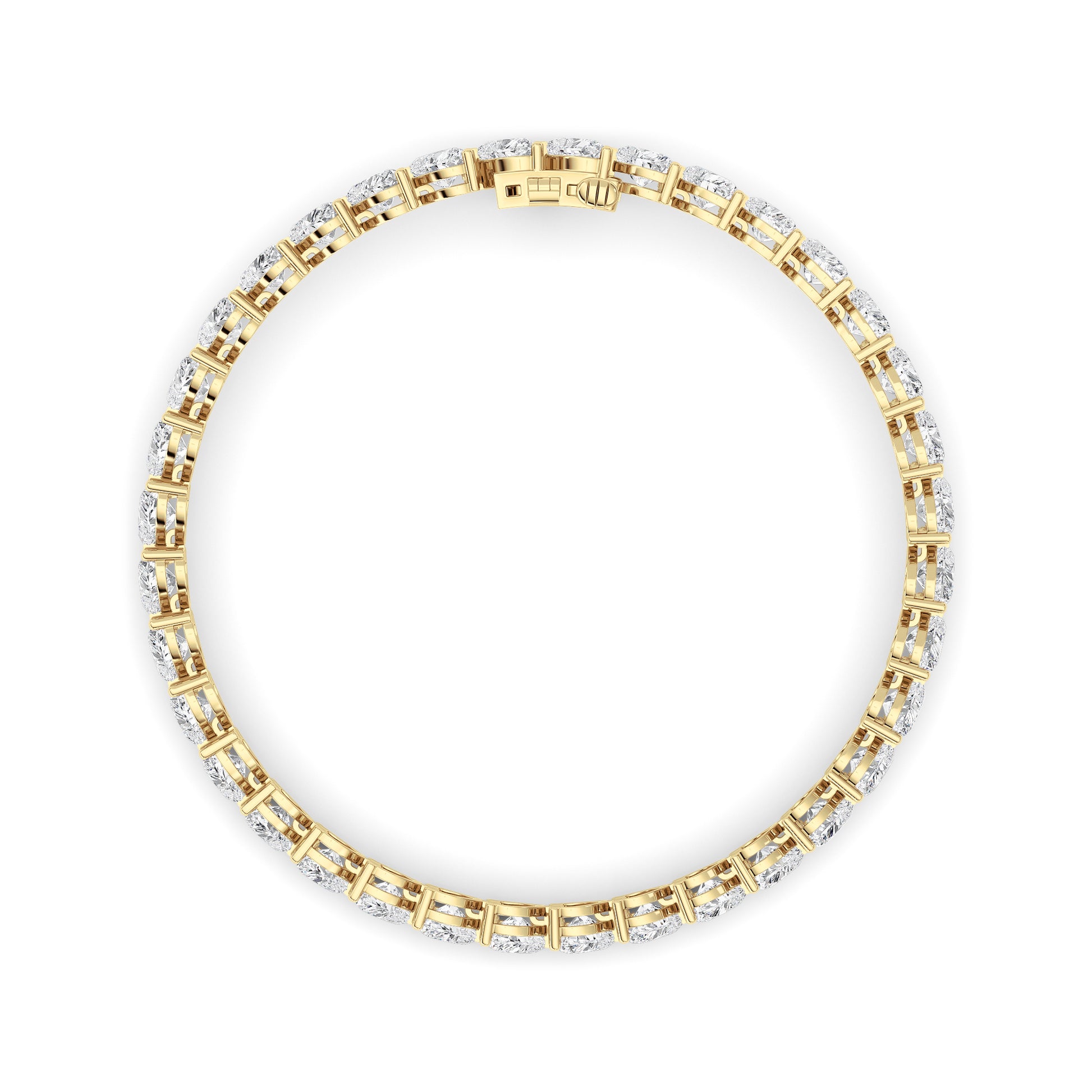 Heart Lab Grown Diamond (F/VS ) Bracelet Bracelet in 14K Gold