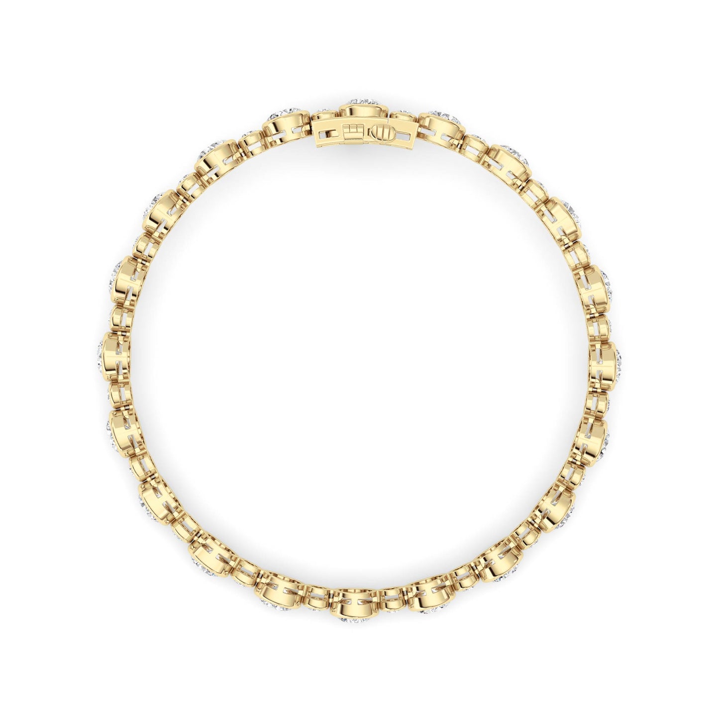 Round Lab Grown Diamond (F/VS ) Bracelet Bracelet in 14K Gold