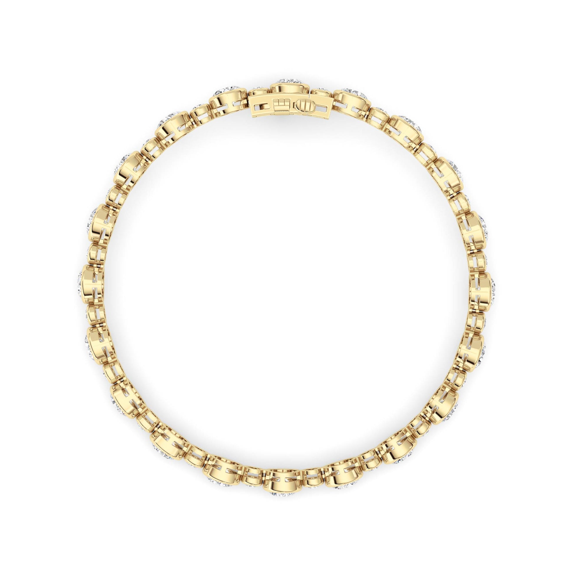 Round Lab Grown Diamond (F/VS ) Bracelet Bracelet in 14K Gold