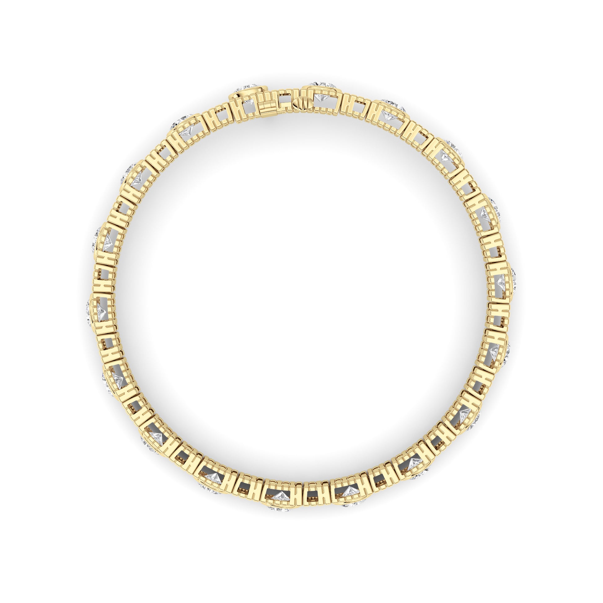 Round Lab Grown Diamond (F/VS ) Bracelet Bracelet in 14K Gold