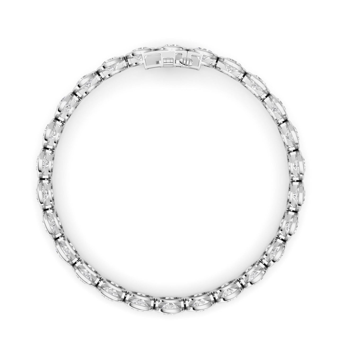 Round Lab Grown Diamond (F/VS ) Bracelet Bracelet in 14K Gold