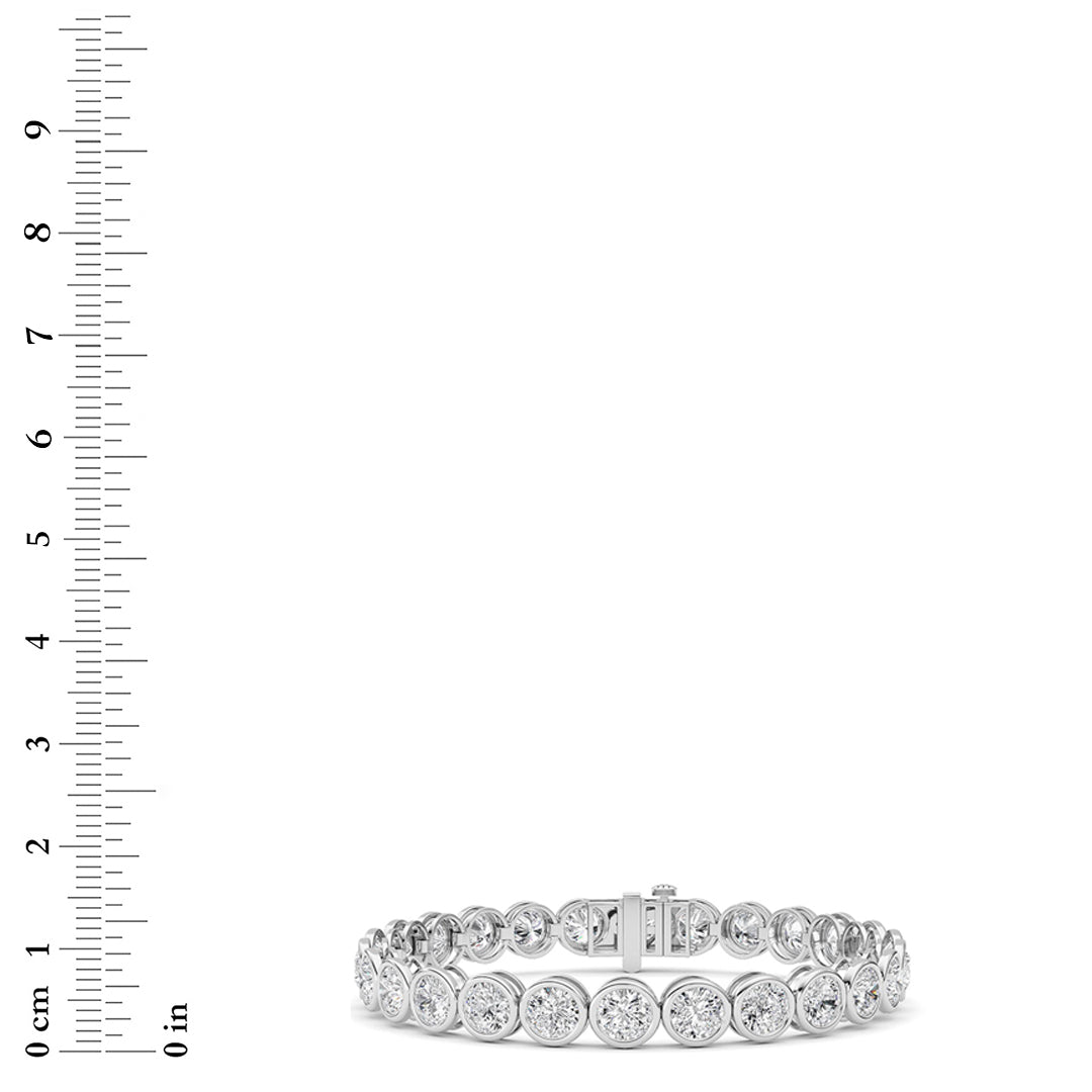 Round Lab Grown Diamond (F/VS ) Bracelet Bracelet in 14K Gold