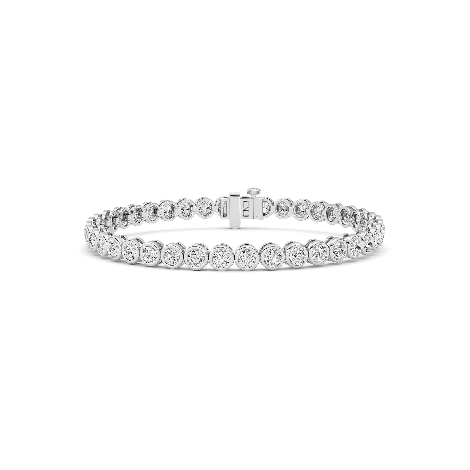 Round Lab Grown Diamond (F/VS ) Bracelet Bracelet in 14K Gold