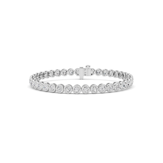 Round Lab Grown Diamond (F/VS ) Bracelet Bracelet in 14K Gold