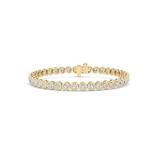 Round Lab Grown Diamond (F/VS ) Bracelet Bracelet in 14K Gold
