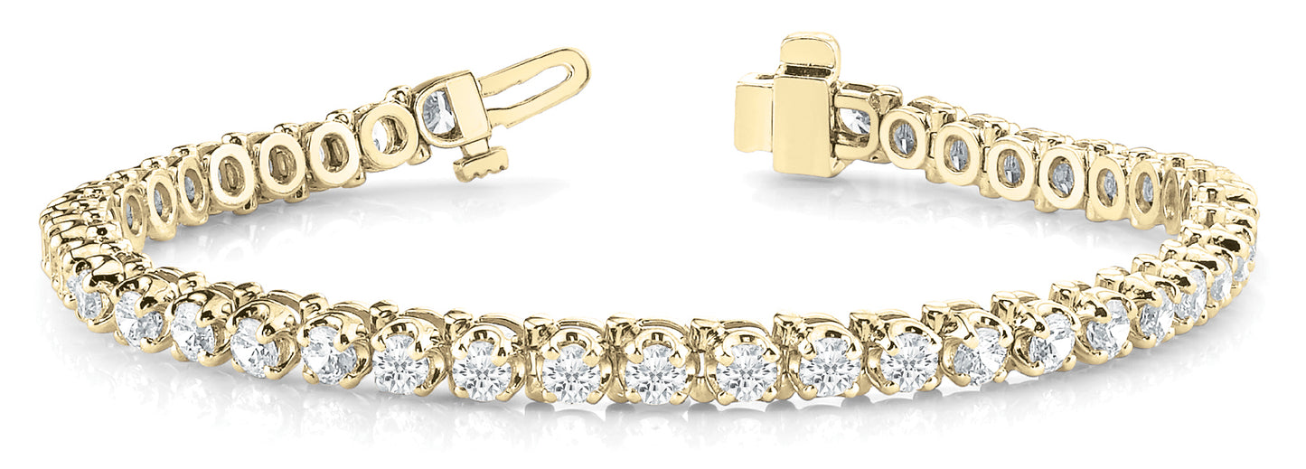 14K Yellow Gold Diamond Fashion Bracelet