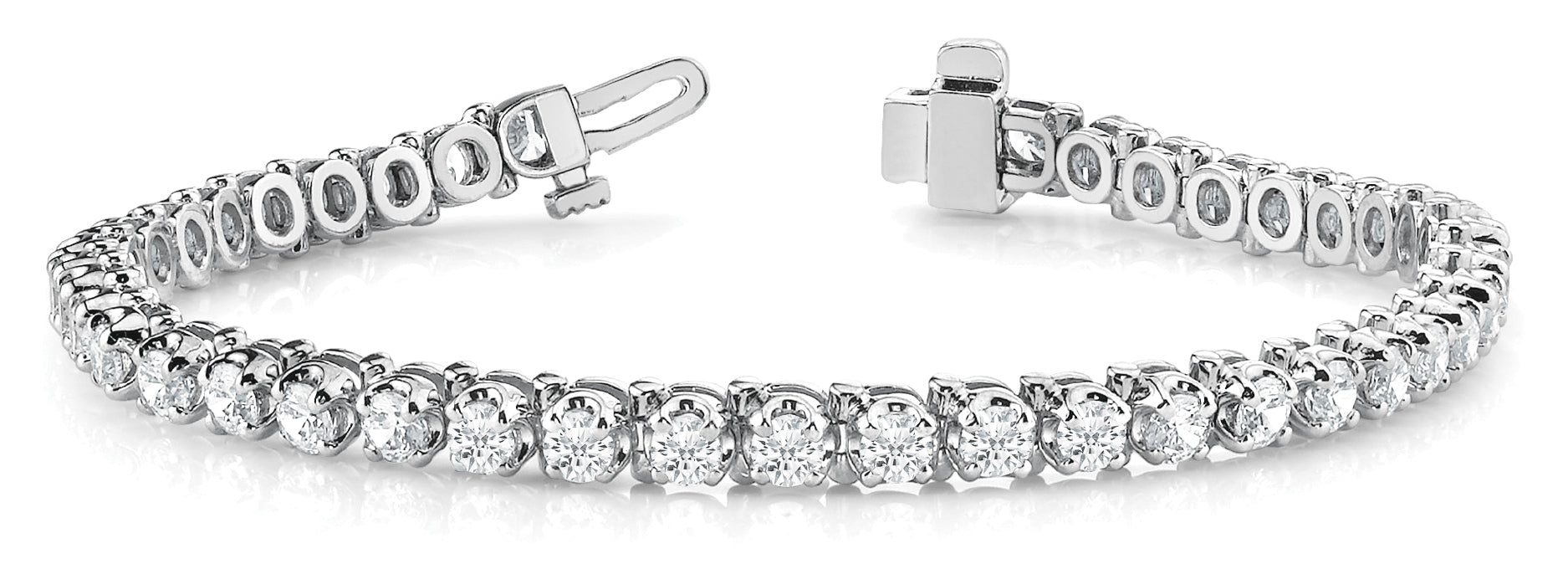 36 Diamond In-Line Prong Set Bracelet